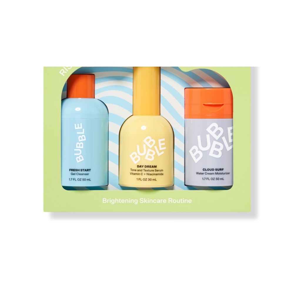 Bubble brightening skin care